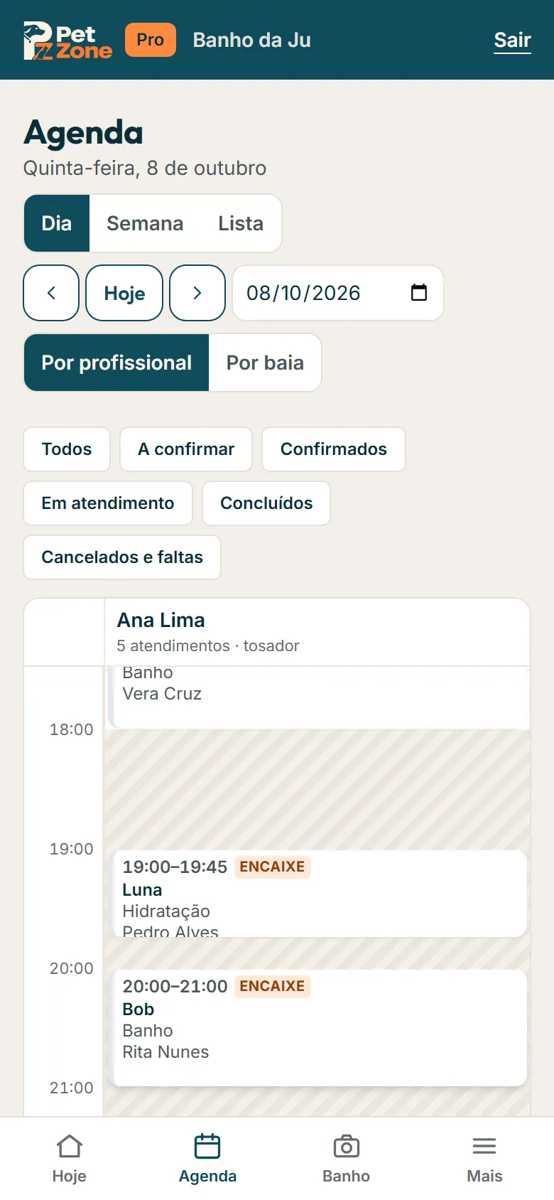 Agenda da banhista