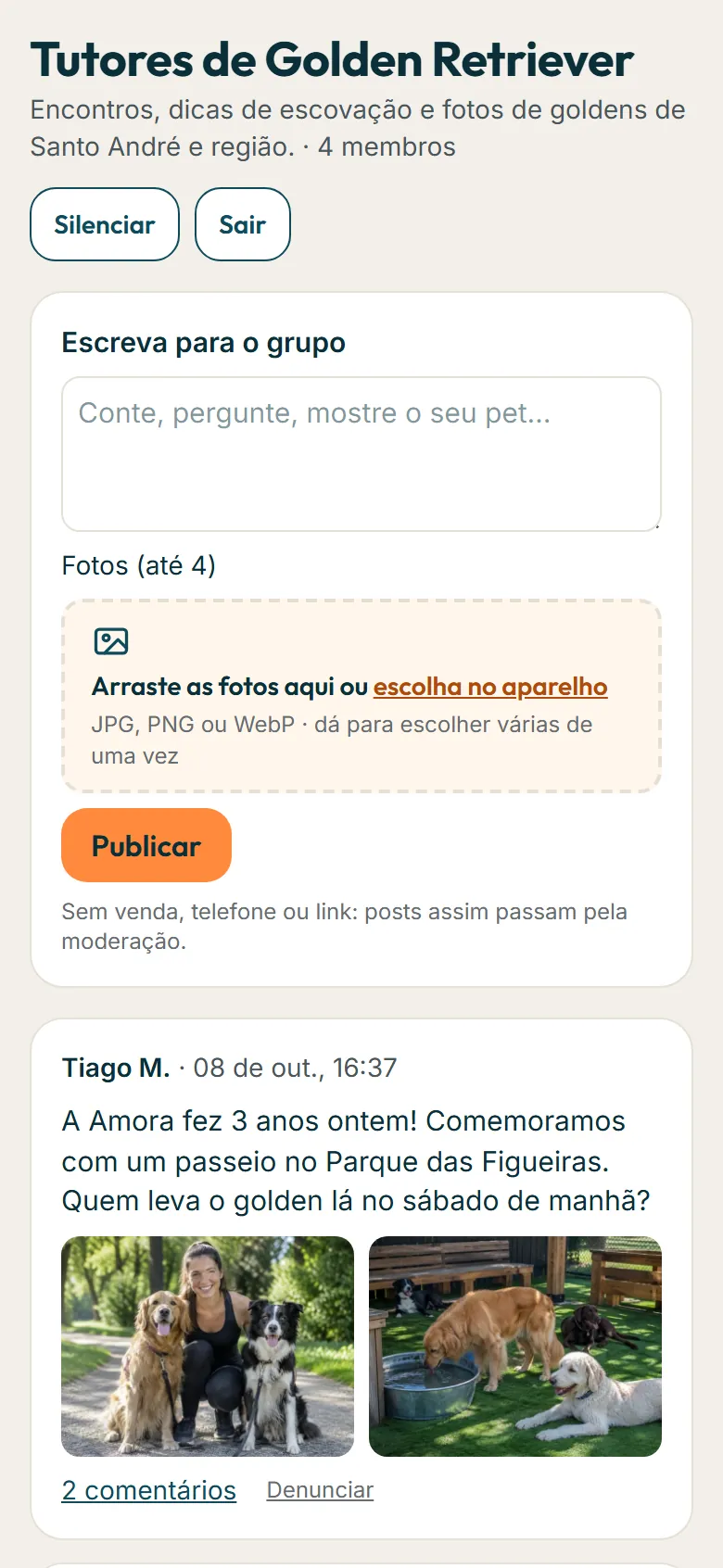 Mural do grupo